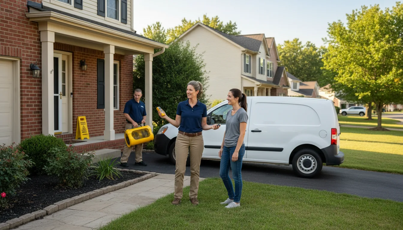 Water restoration image for Dehumidification And Cleanup Services in Humboldt, KS